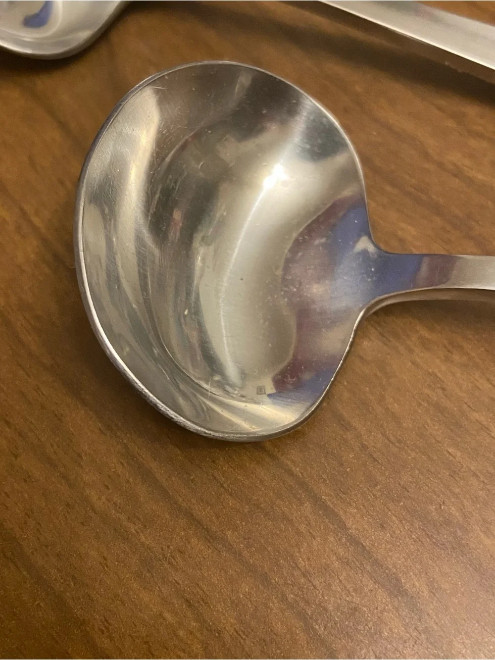Supreme Cutlery Vintage 18/8 Silver Matte Stainless Steel Ladle Spoons Set of 4.